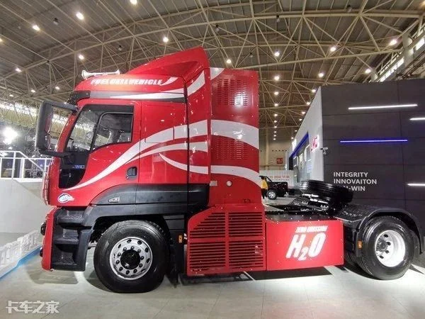 JMC Weilong hydrogen heavy trucks using Sunwise systems are delivered to Shanghai Zhidi — original image