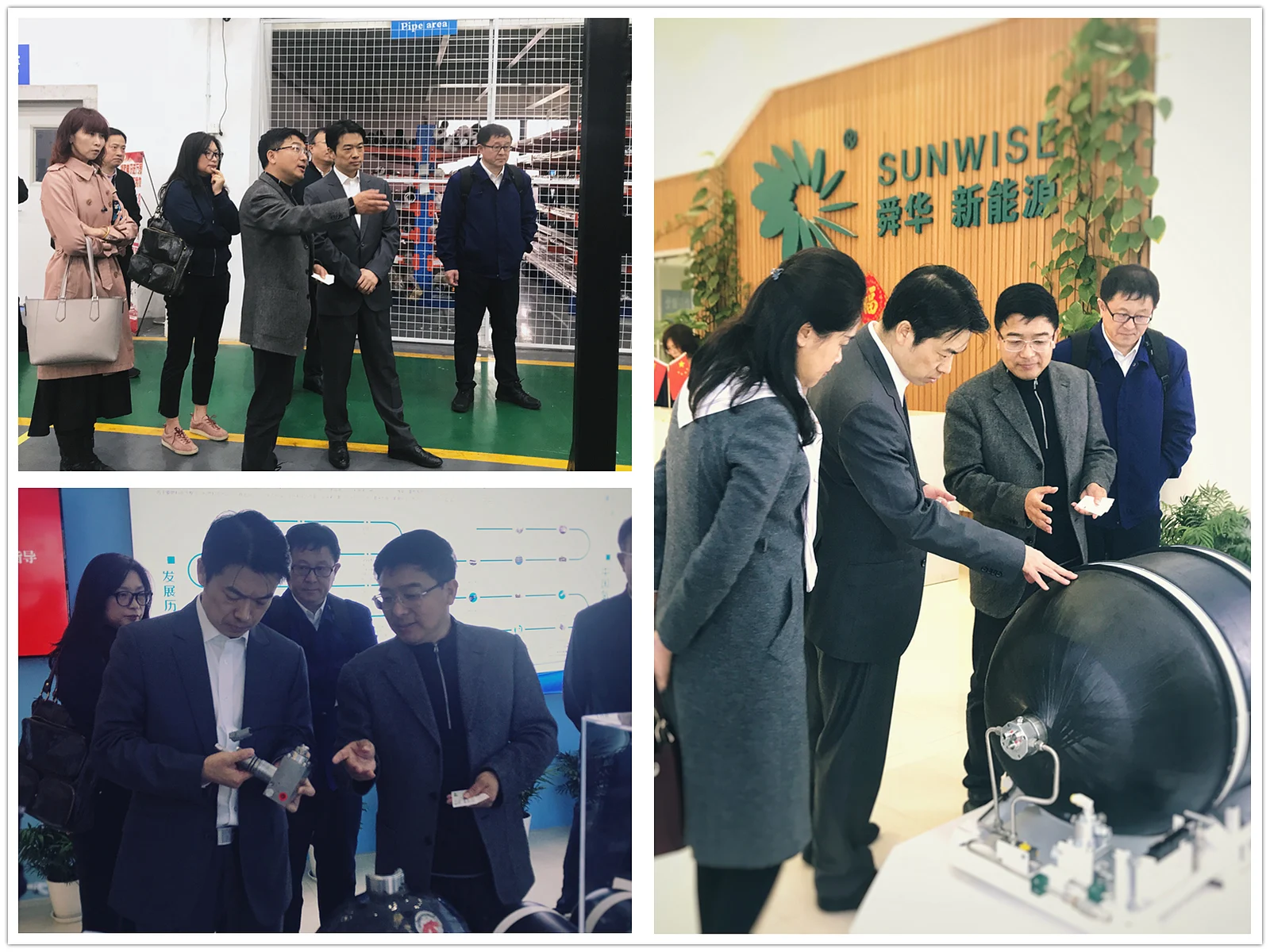 Fuxin Mayor Zhou Pengju visits Sunwise — original image