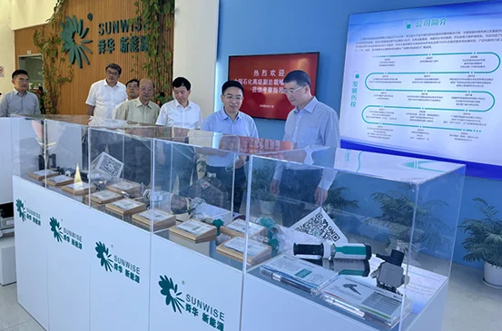 Sinopec hydrogen research delegation visits Sunwise — original image