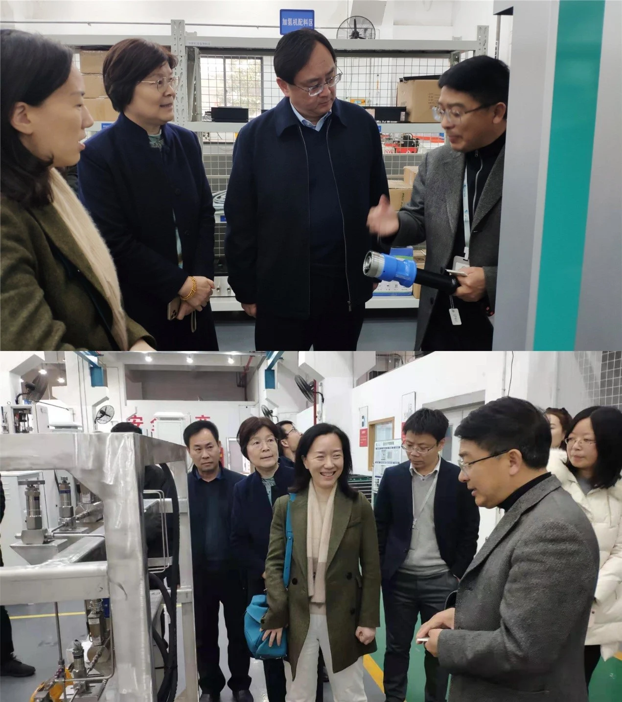 Shanghai economic commission Director He Yong visits Sunwise — original image