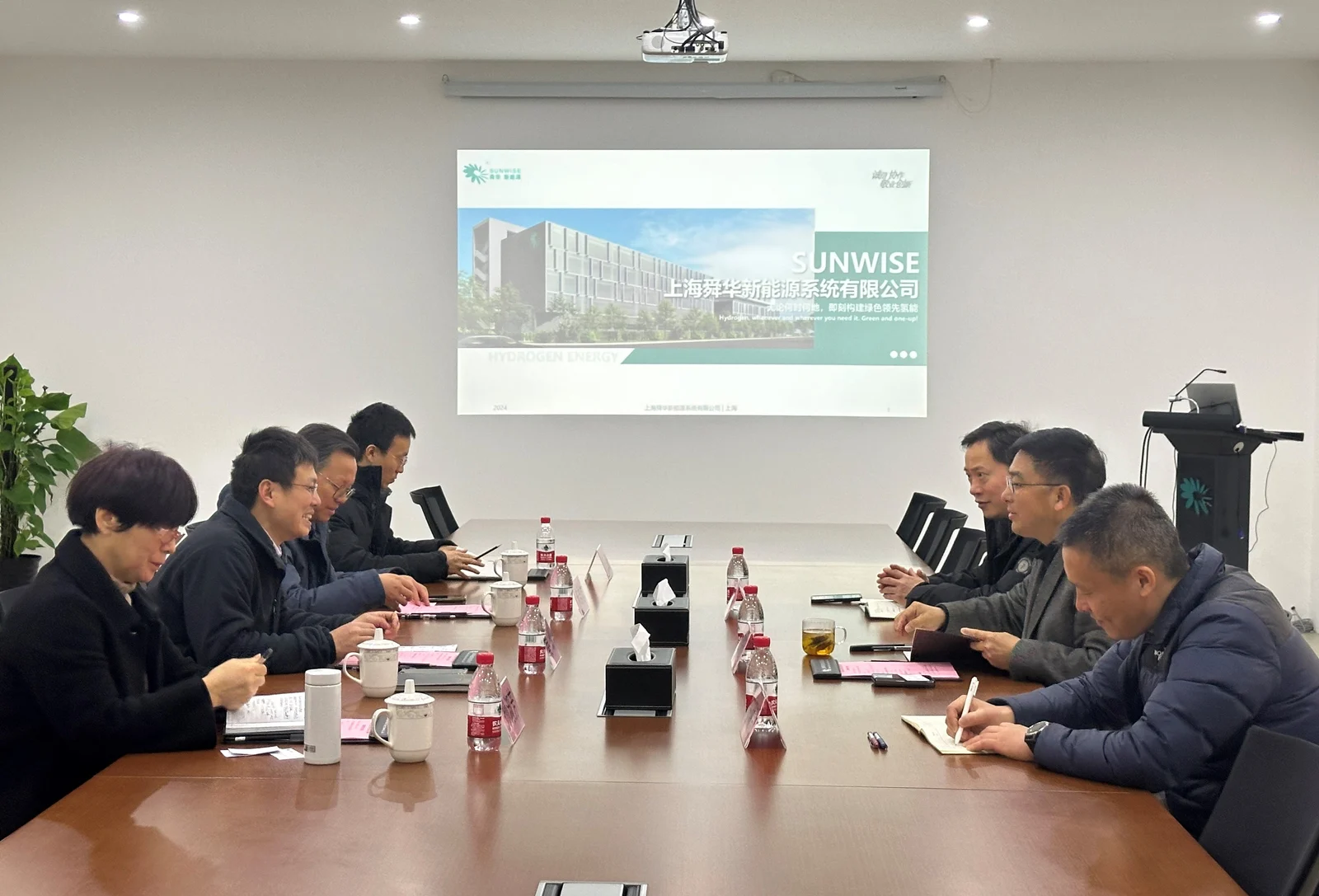 Qin Ling of the China Electric Power Development Association visits Sunwise — original image